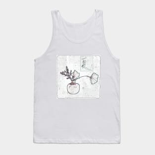 JAPANESE SUMMER GLOWING EDGES WHITE Tank Top